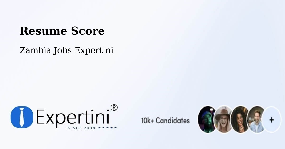 Resume Score & Job Description Match Tool – Zambia - Zambia Jobs Expertini